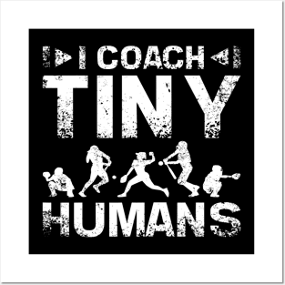 I coach tiny humans softball coach Posters and Art